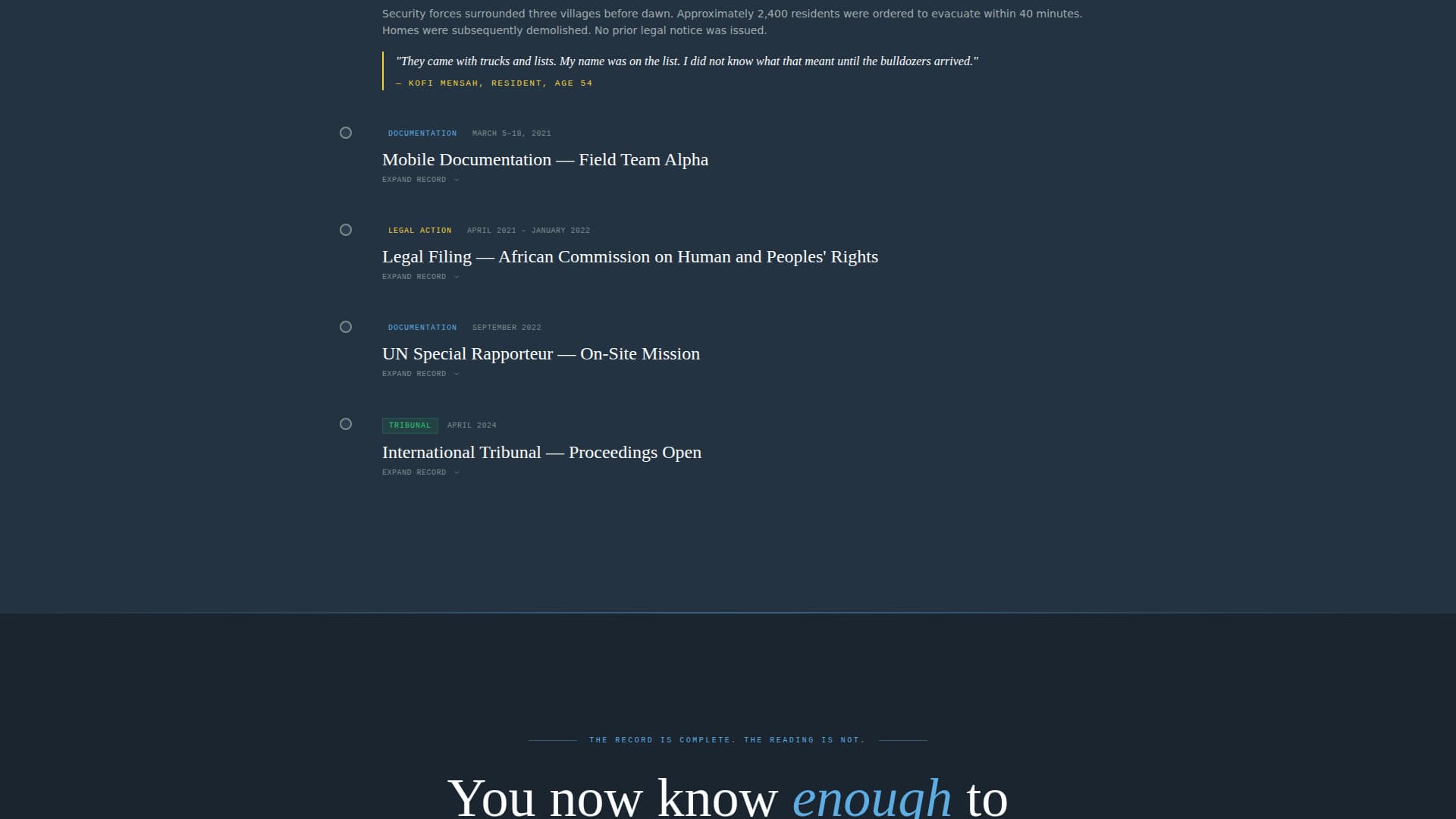 Witness - Powerful Humanrights Landing Page Template
