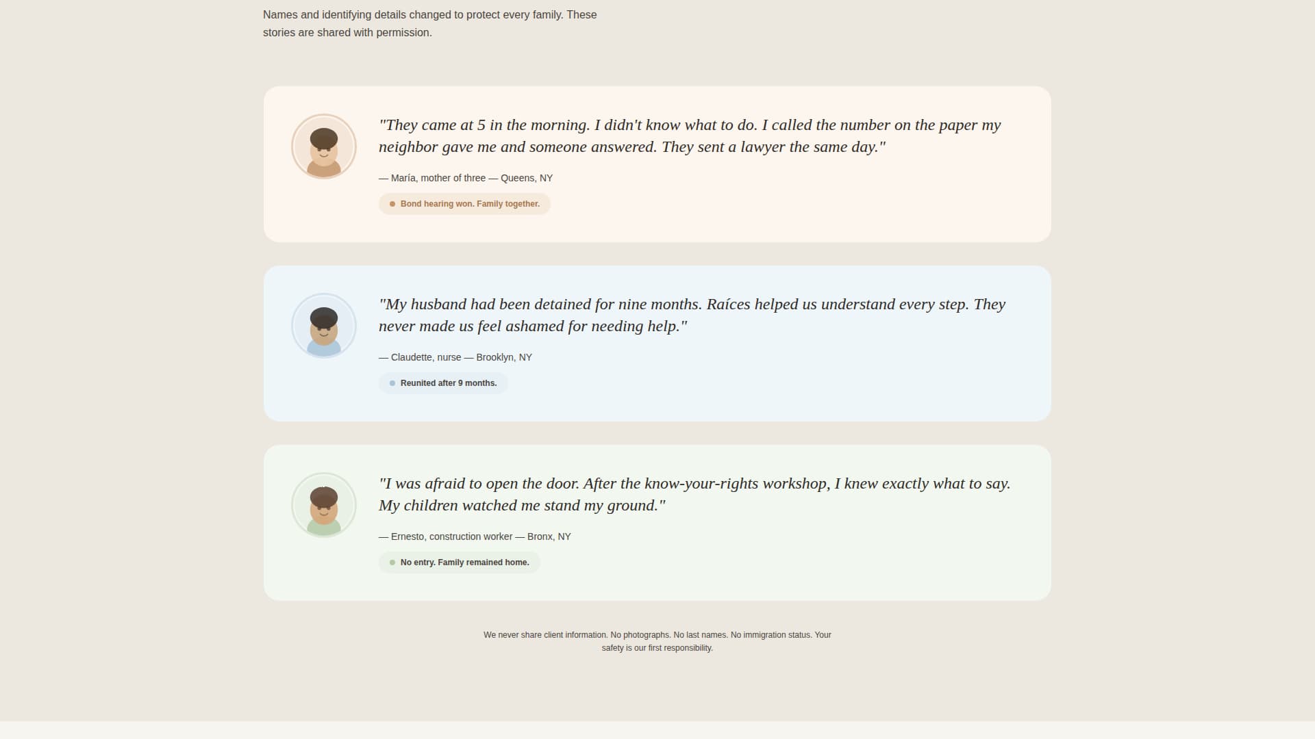 Races - Compassionate Immigration Landing Page Template