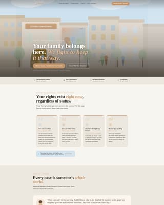 Races - Compassionate Immigration Landing Page Template