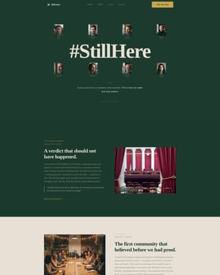 Testify — Powerful Social Justice Landing Page Template