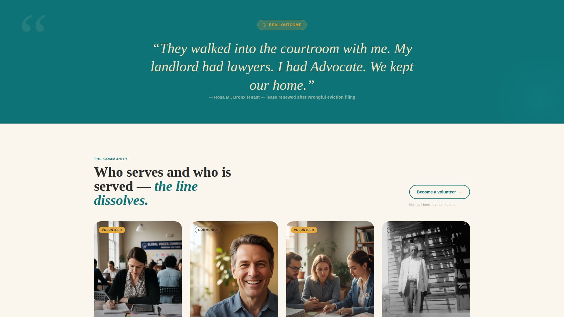 Advocate - Powerful Humanrights Landing Page Template