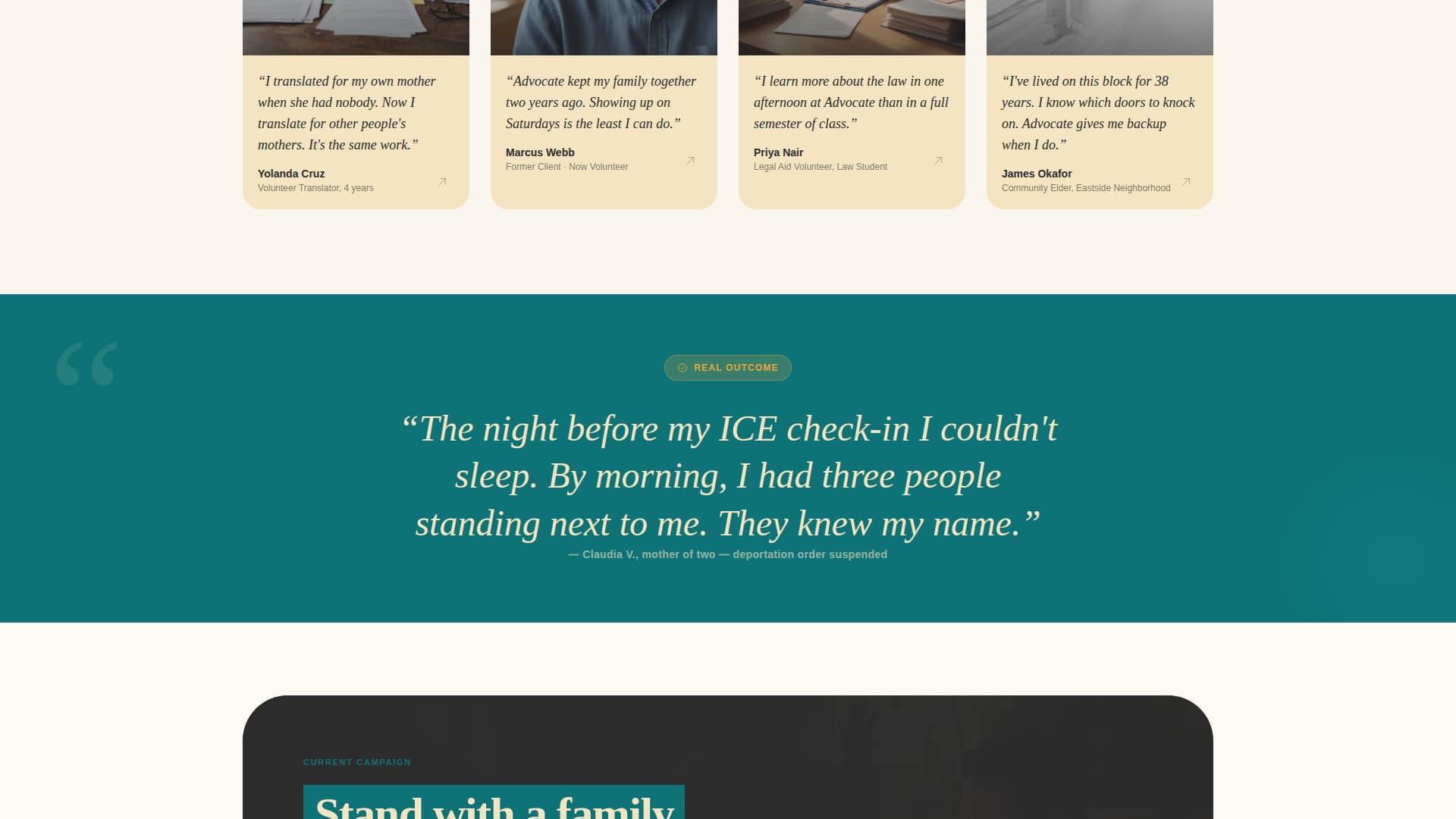 Advocate - Powerful Humanrights Landing Page Template