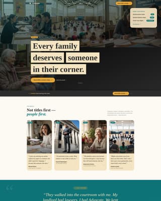 Advocate - Powerful Humanrights Landing Page Template