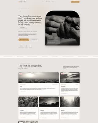 Advocate - Compelling Humanrights Landing Page Template