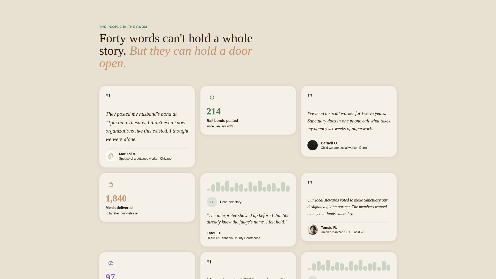 Sanctuary - Rooted Mutualaid Landing Page Template