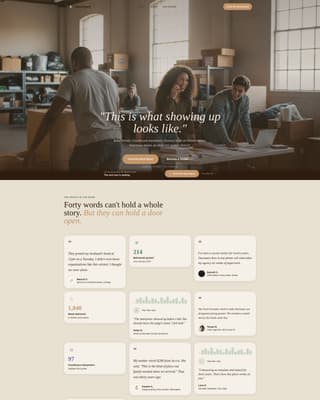 Sanctuary - Rooted Mutualaid Landing Page Template