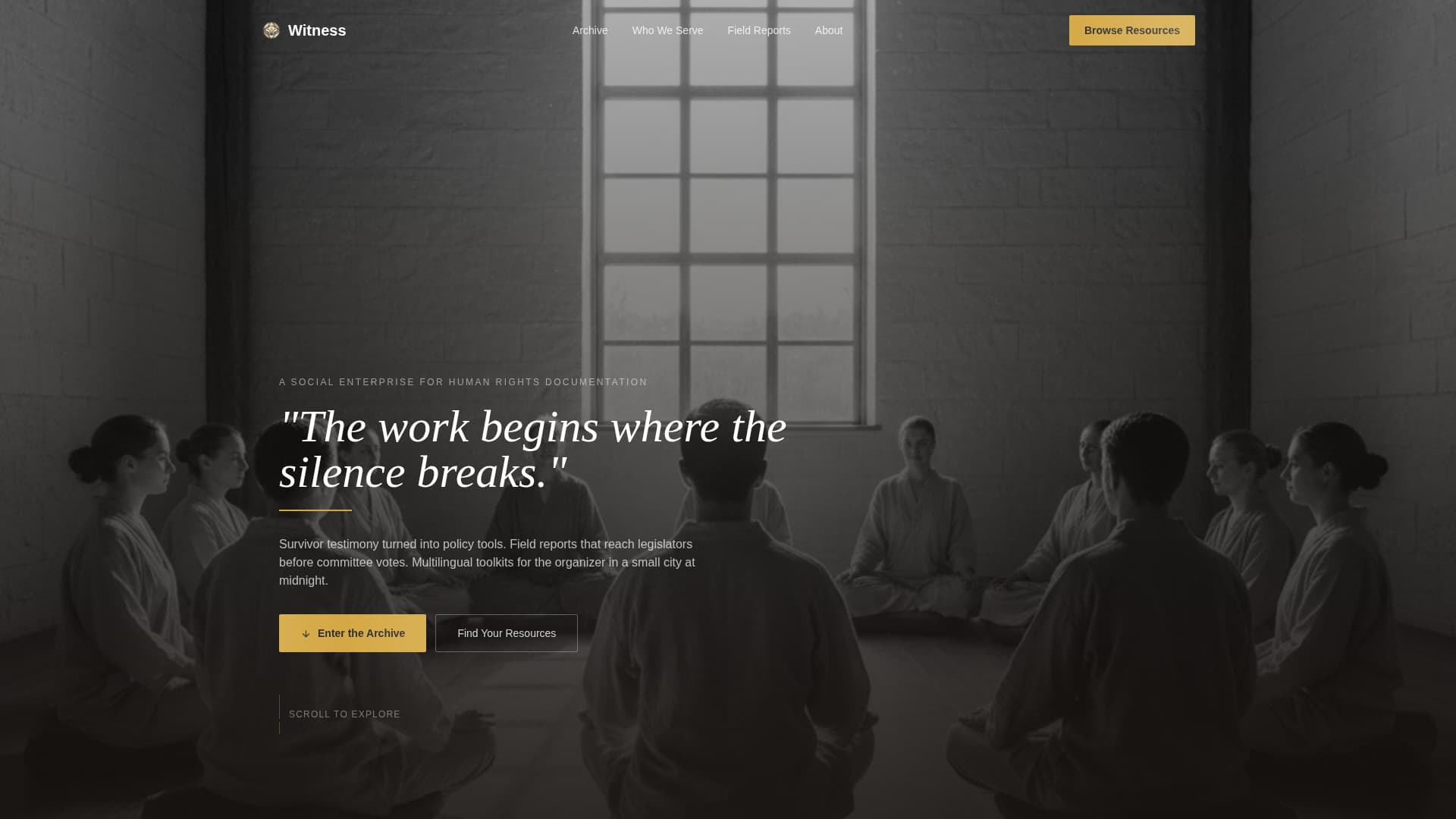 Testify — Powerful Justice Advocacy Landing Page Template