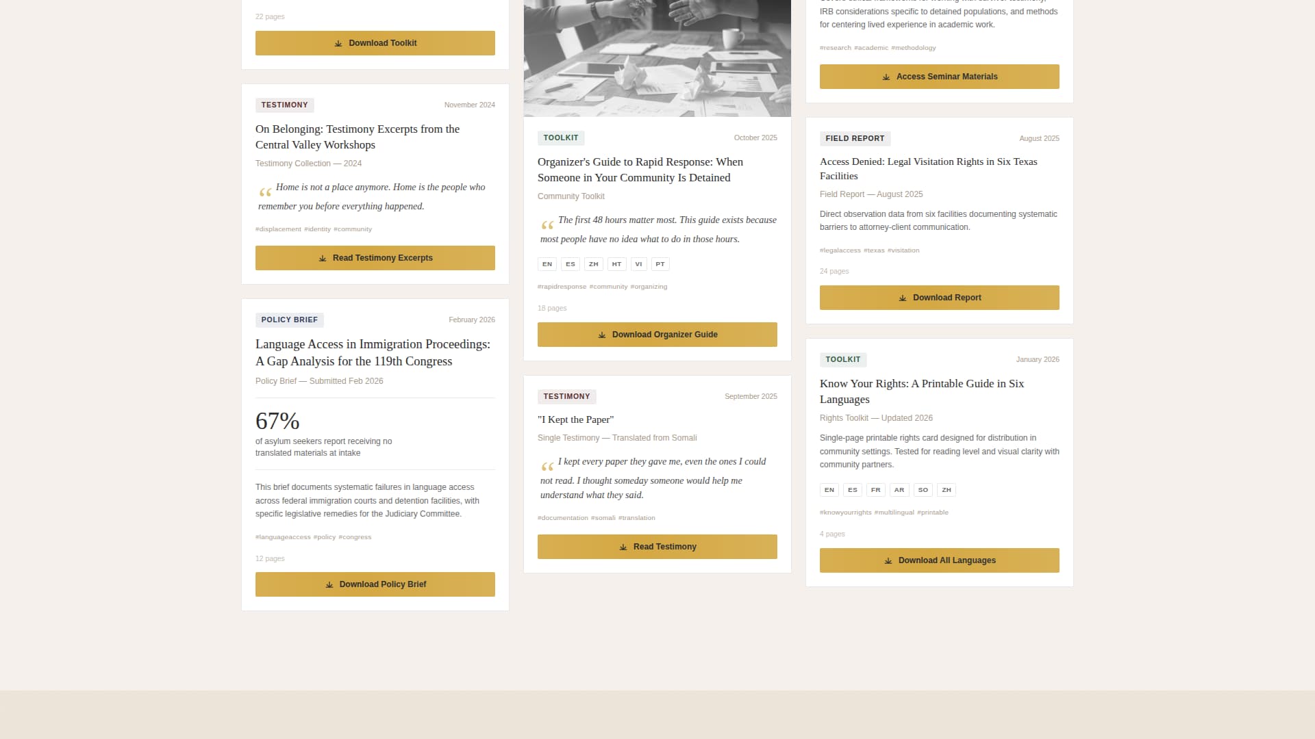 Testify — Powerful Justice Advocacy Landing Page Template