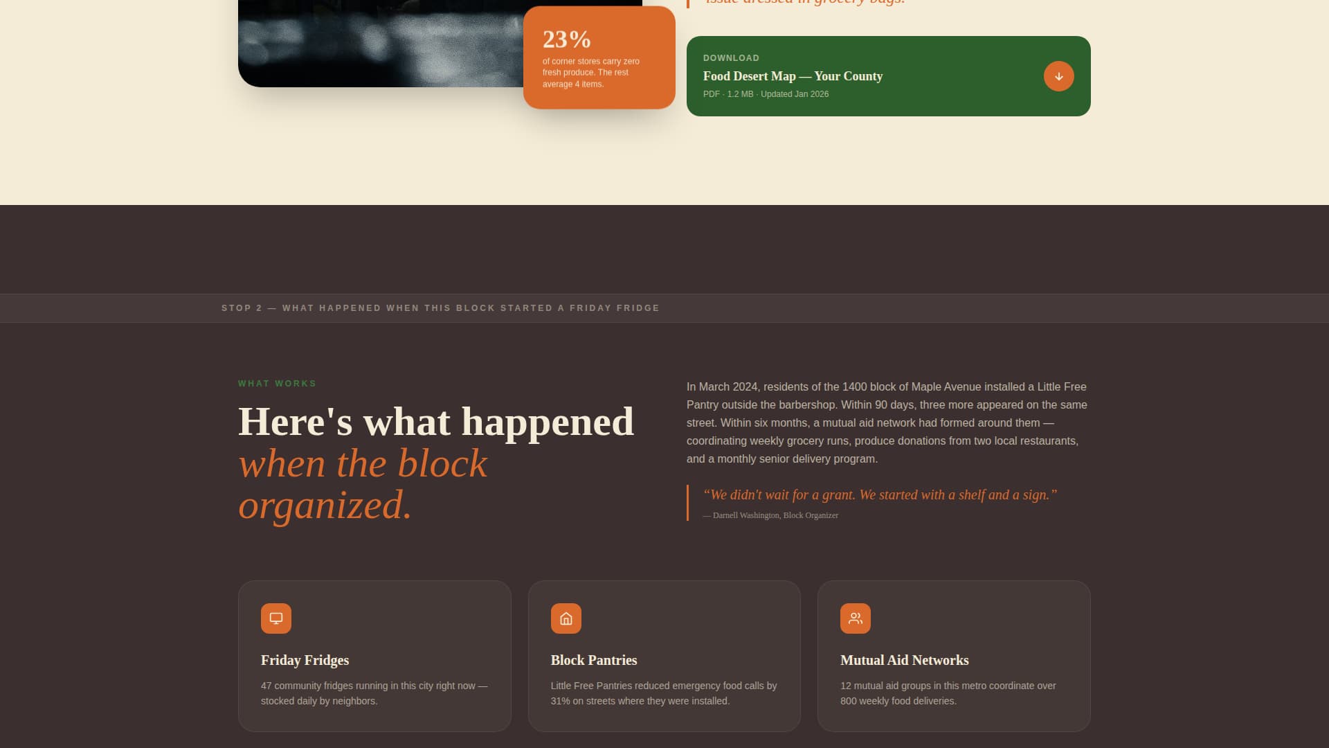 Harvest - Compelling Foodsecurity Landing Page Template