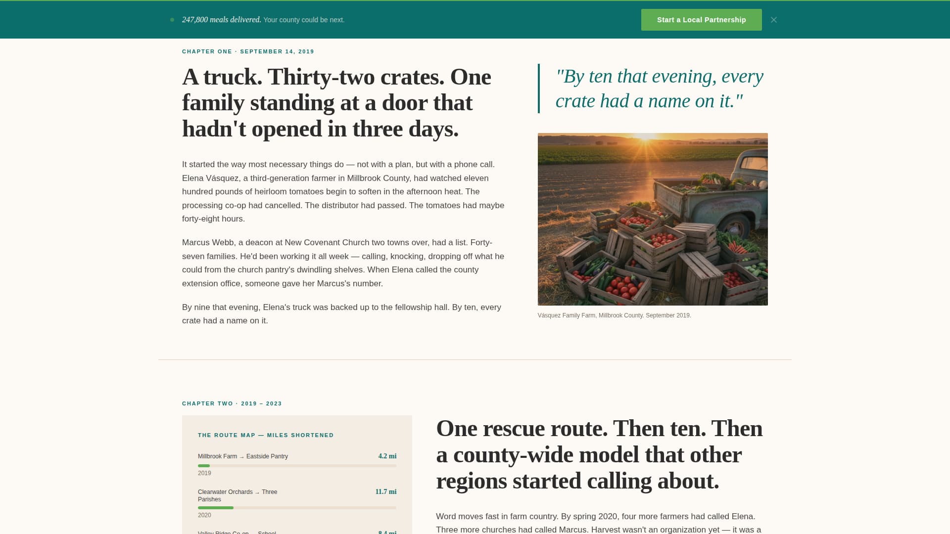 Harvest - Impactful Foodsecurity Landing Page Template