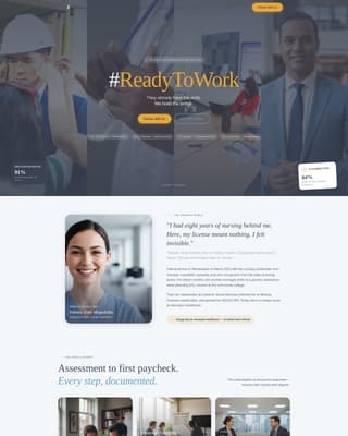 Belong - Empowering Immigrantworkforce Landing Page Template