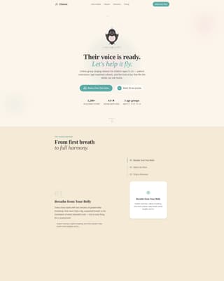 Chorus - Joyful Kids Choir Landing Page Template