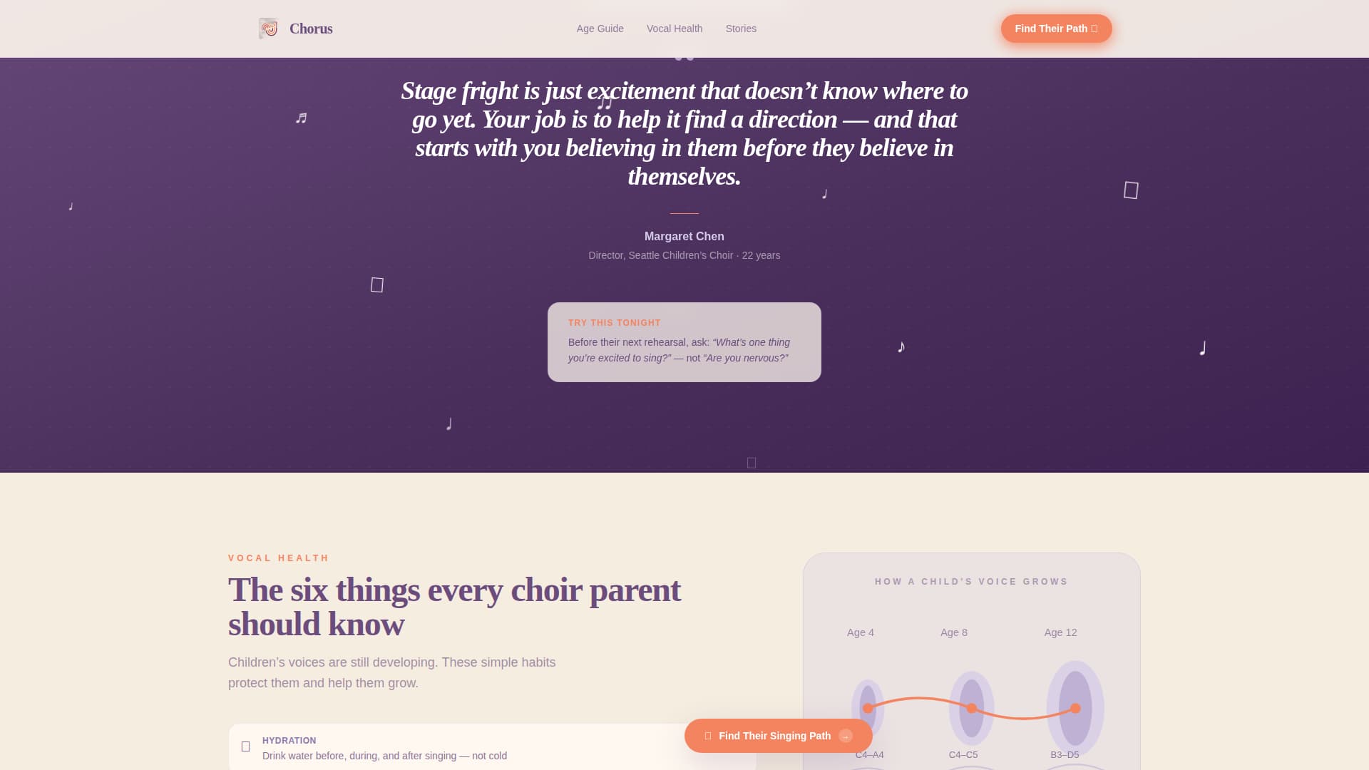 Kids Singing & Choir Professional Website Template