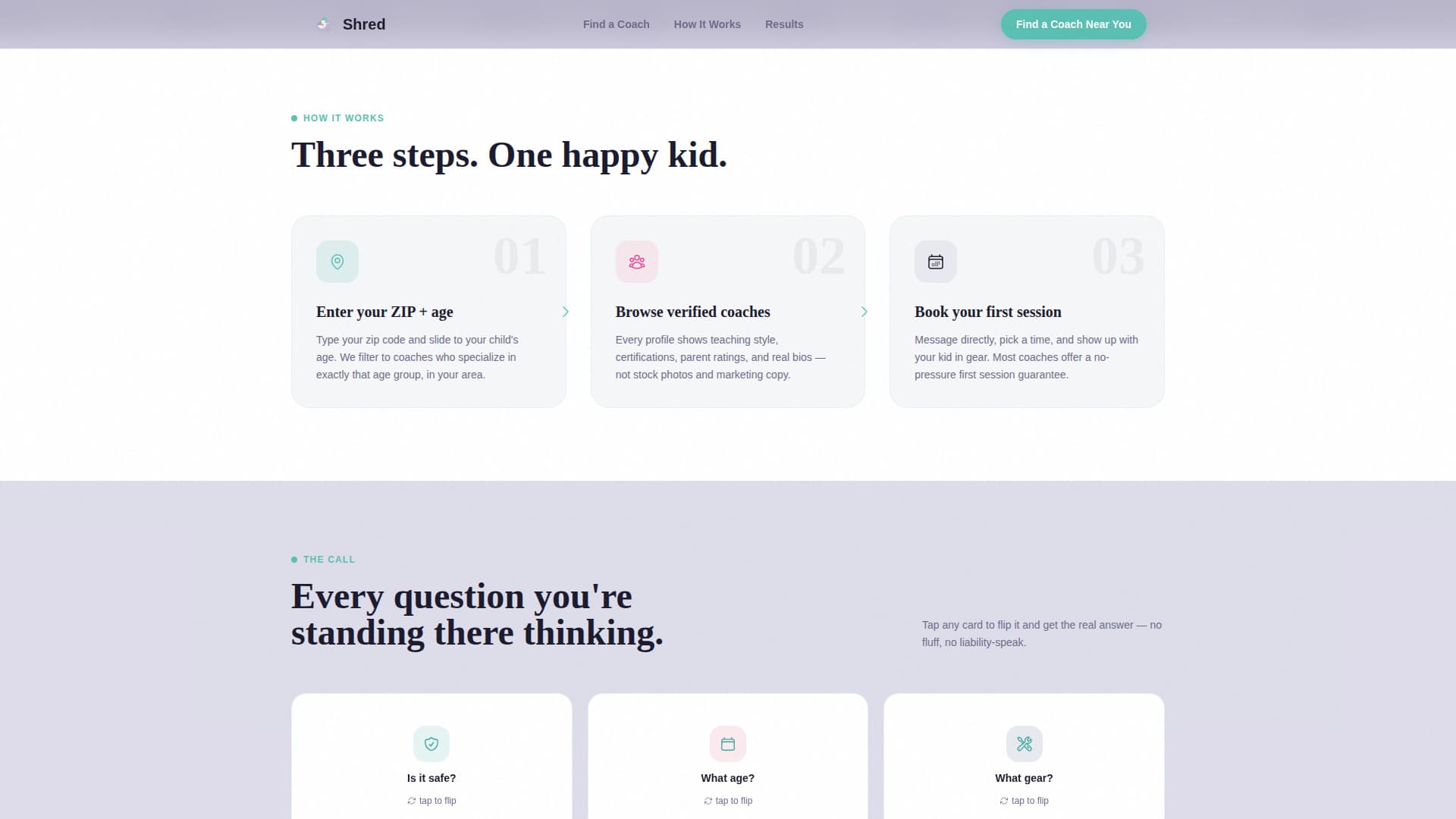 Kids Skateboarding FAQ Website Template