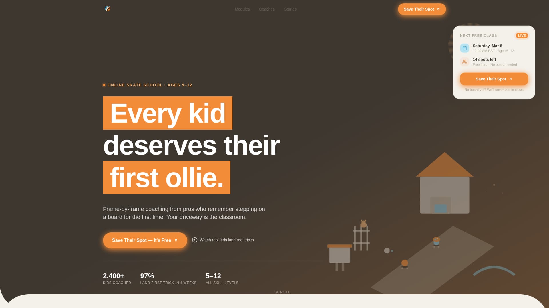 Kids Skateboarding Specialist Reviews Website Template