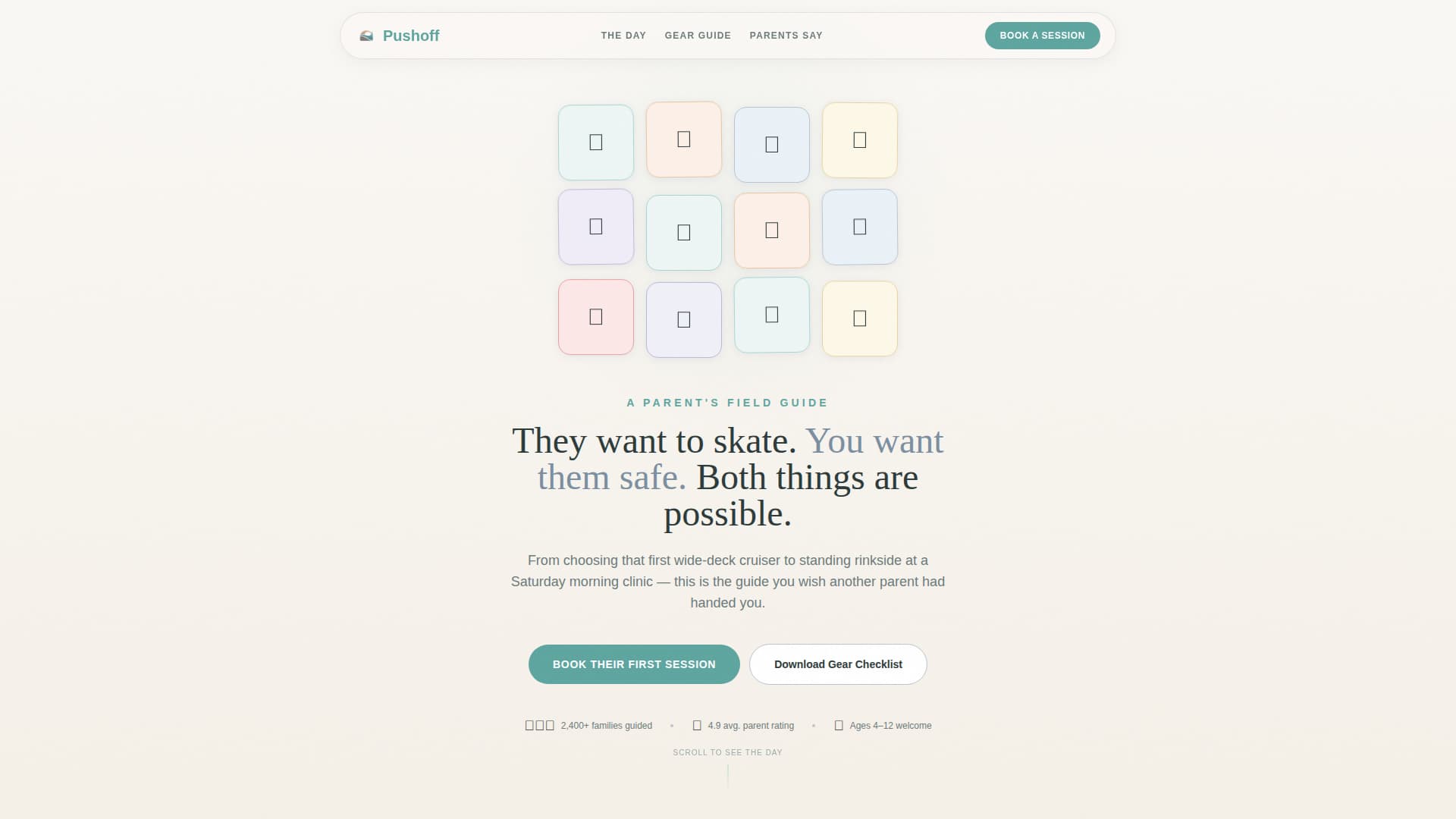 Kids Skateboarding Booking Website Template