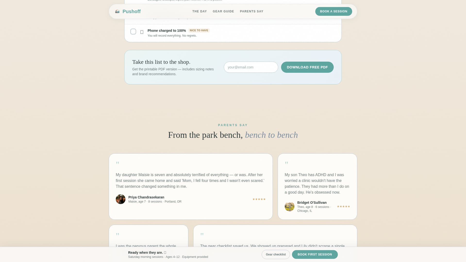 Kids Skateboarding Booking Website Template