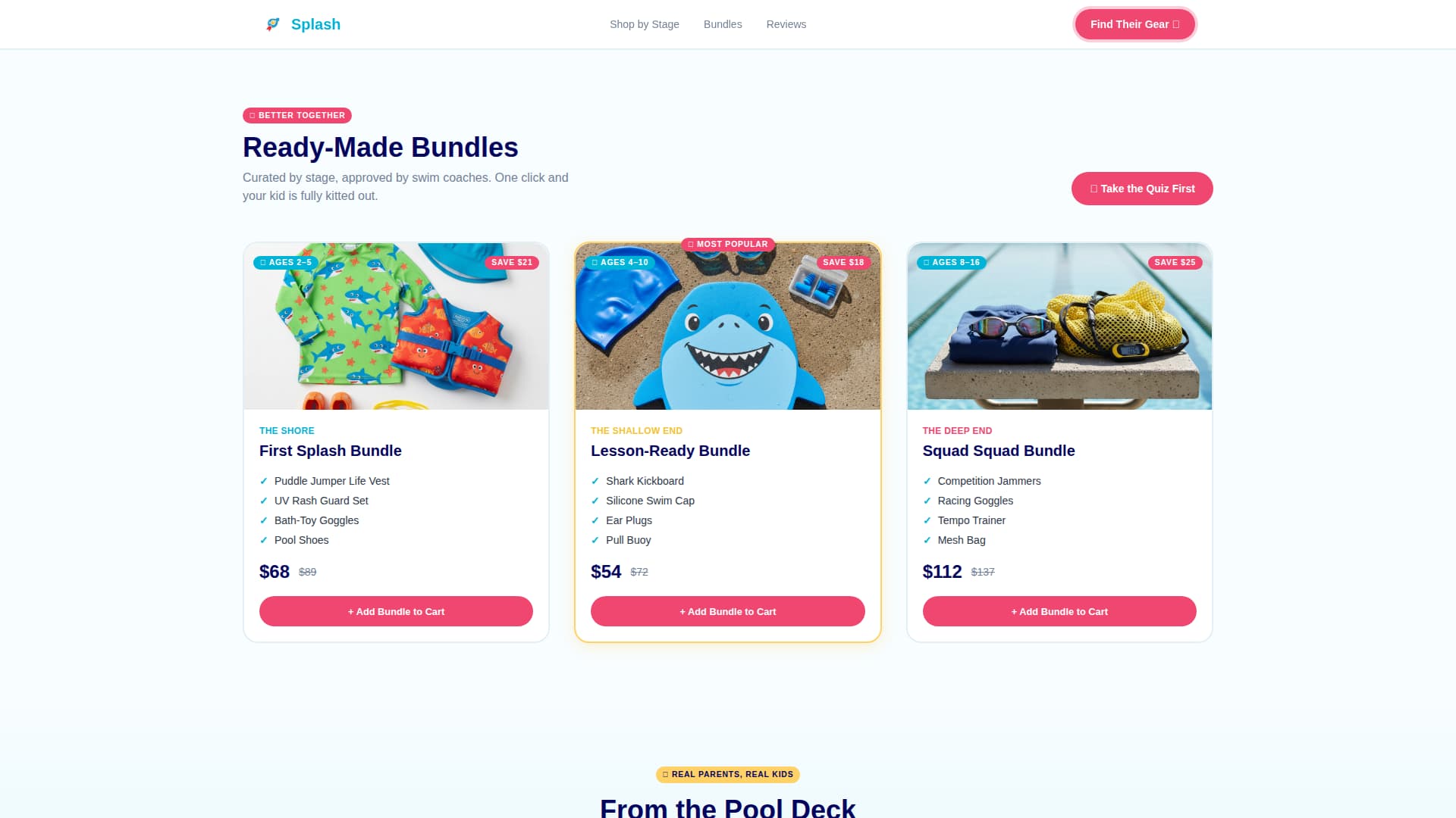 Kids Swimming Advanced Professional Website Template