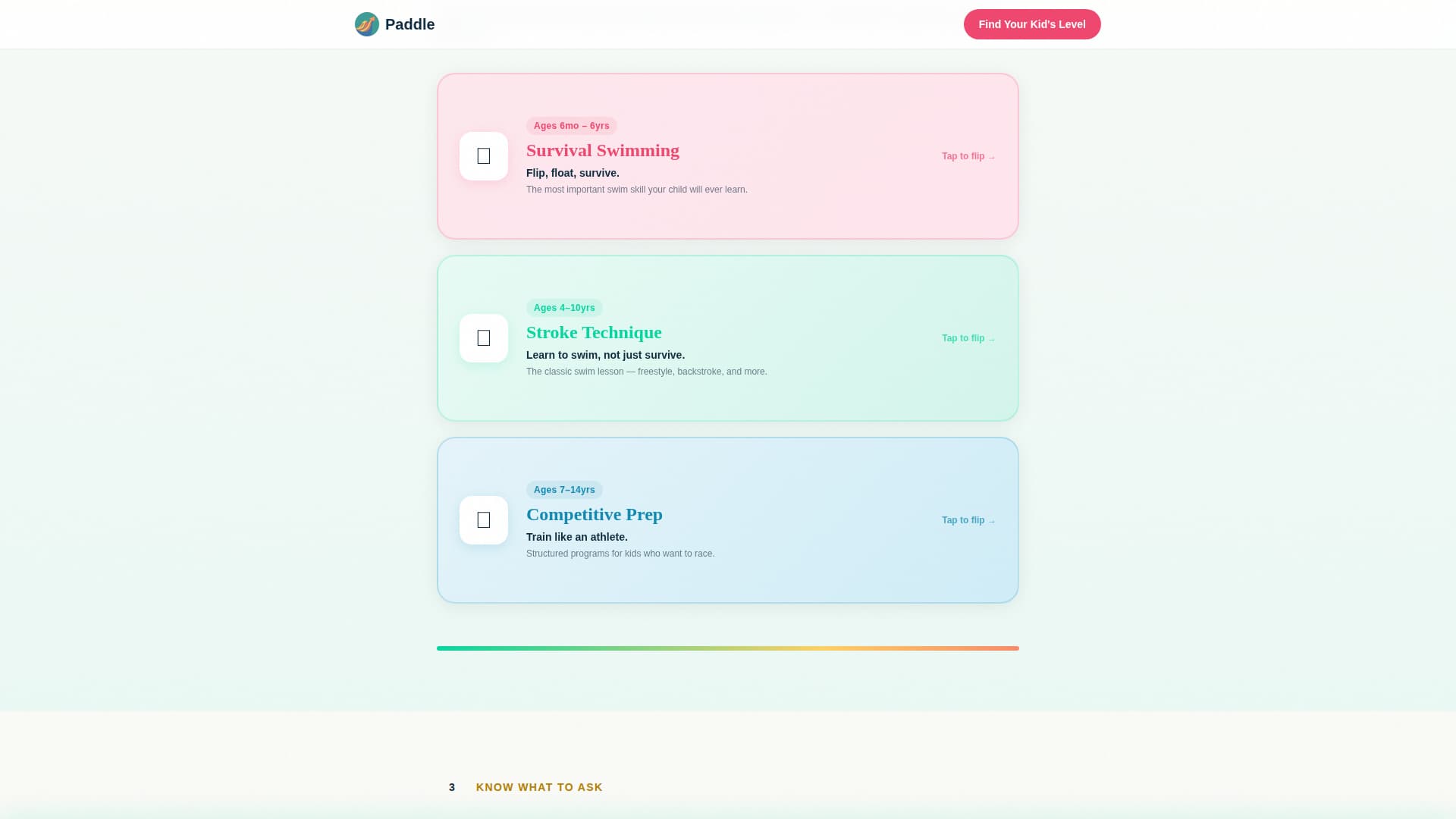 Kids Swimming Complete Professional Website Template