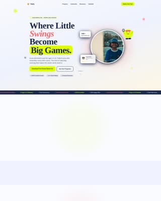 Kids Tennis Booking Website Template