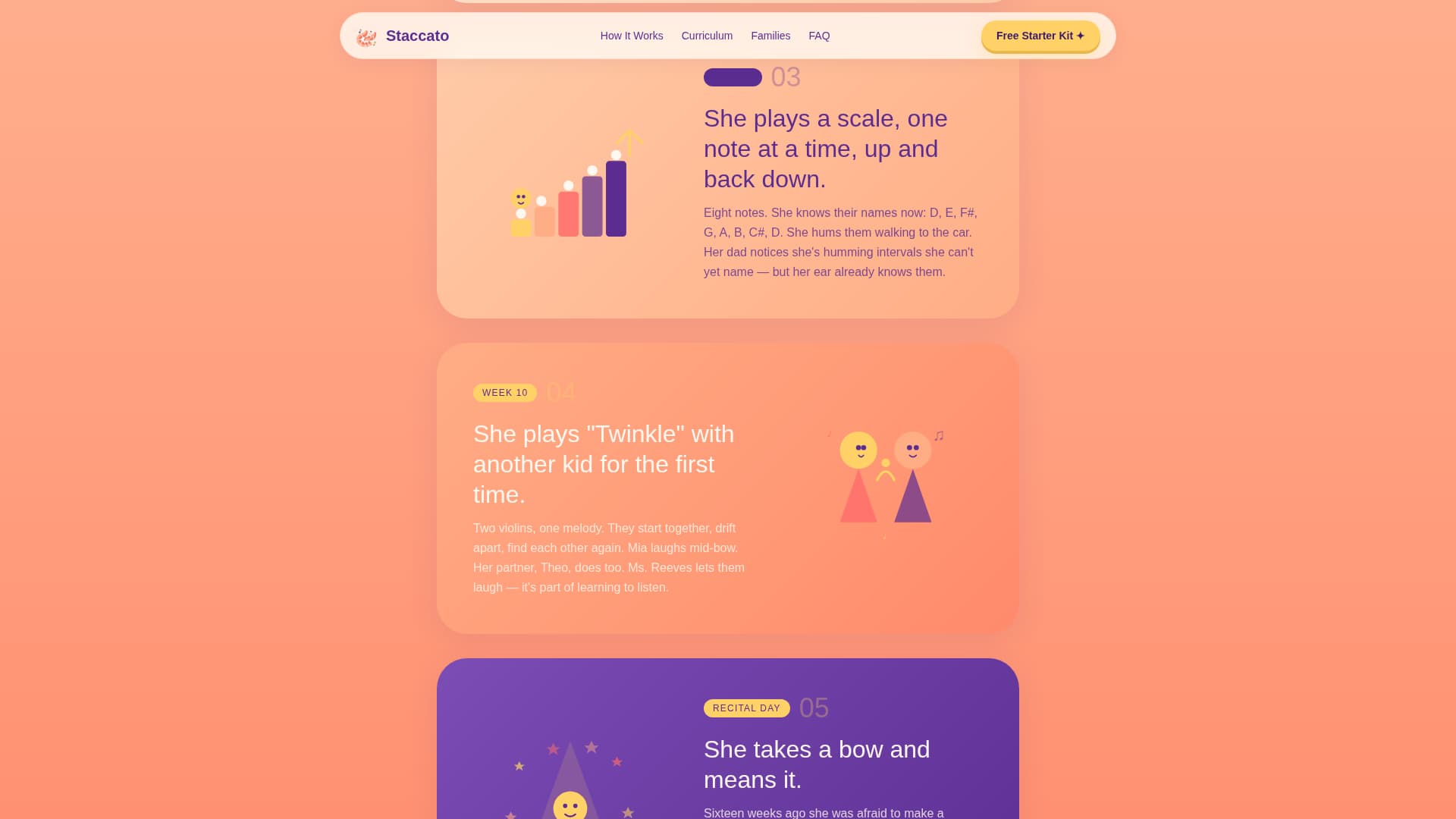 Kids Violin Professional Website Template