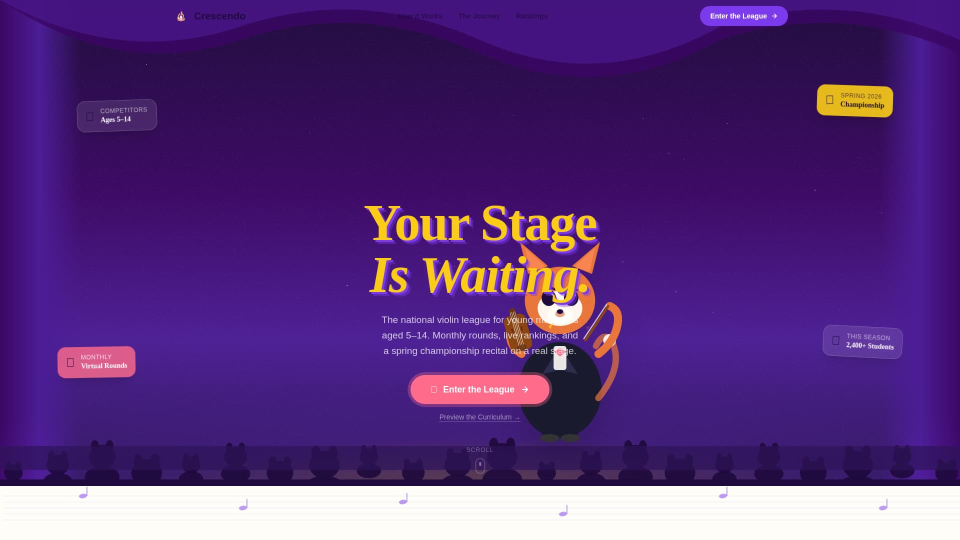 Kids Violin Specialist Professional Website Template