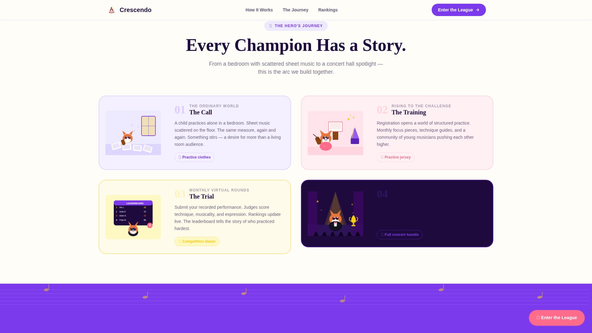 Kids Violin Specialist Professional Website Template