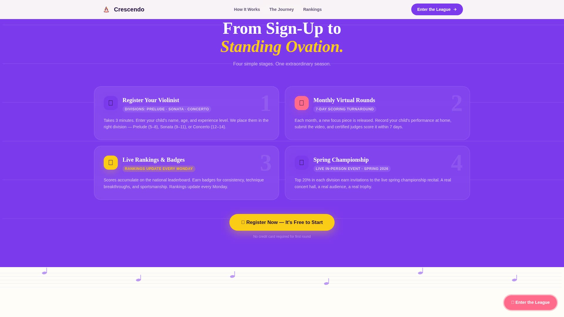 Kids Violin Specialist Professional Website Template