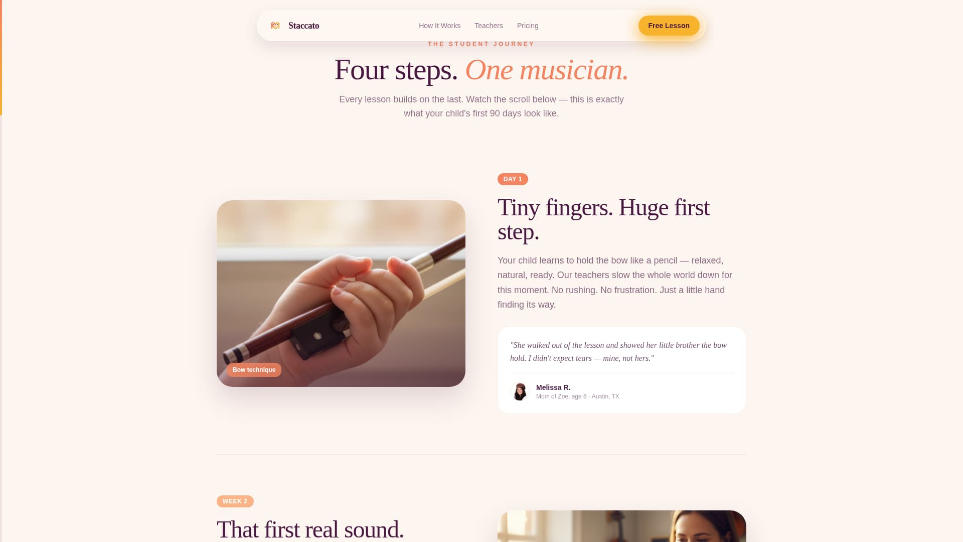 Kids Violin Reviews Website Template