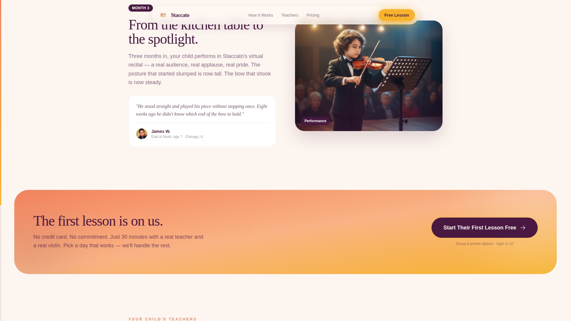 Kids Violin Reviews Website Template
