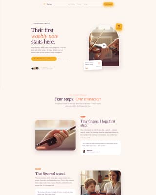Kids Violin Reviews Website Template