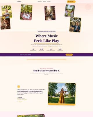Kids Violin Specialist Reviews Website Template
