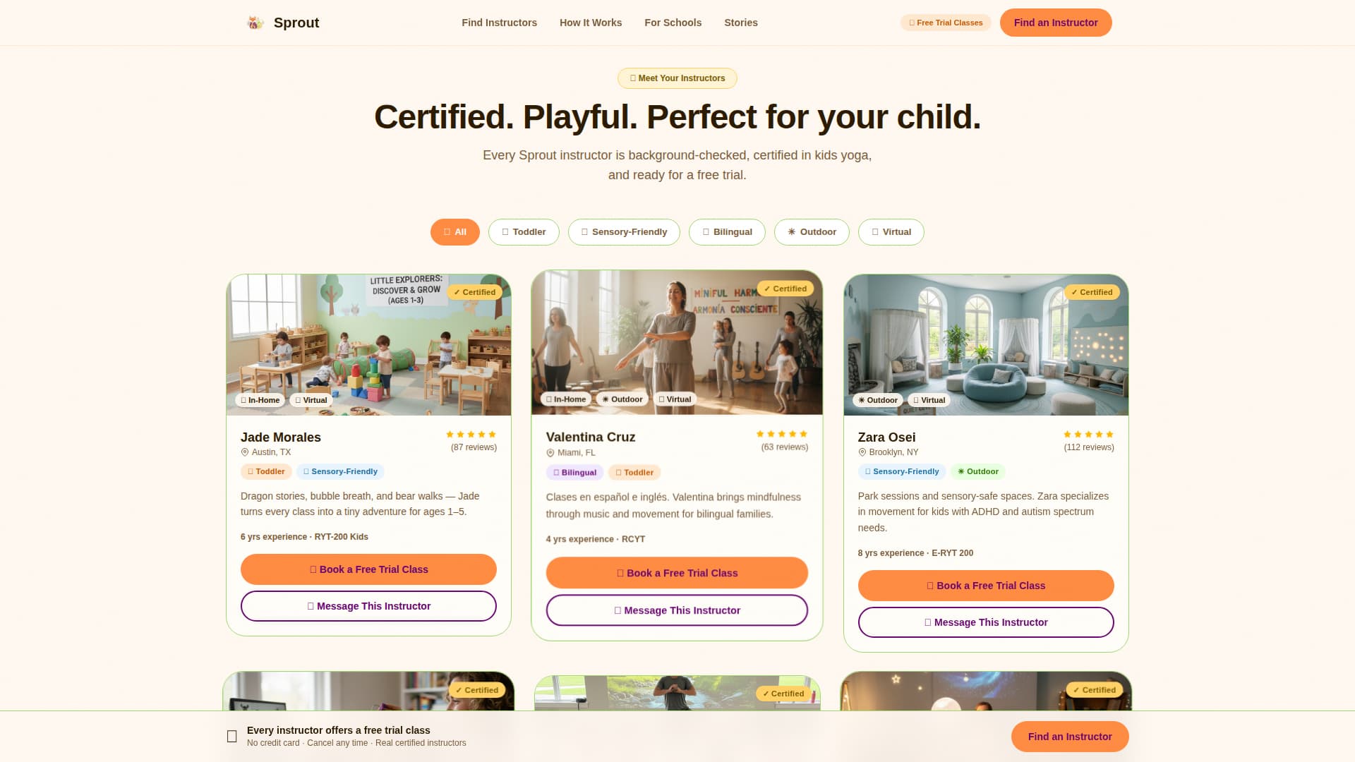 Kids - High Converting Yoga Landing Page Template