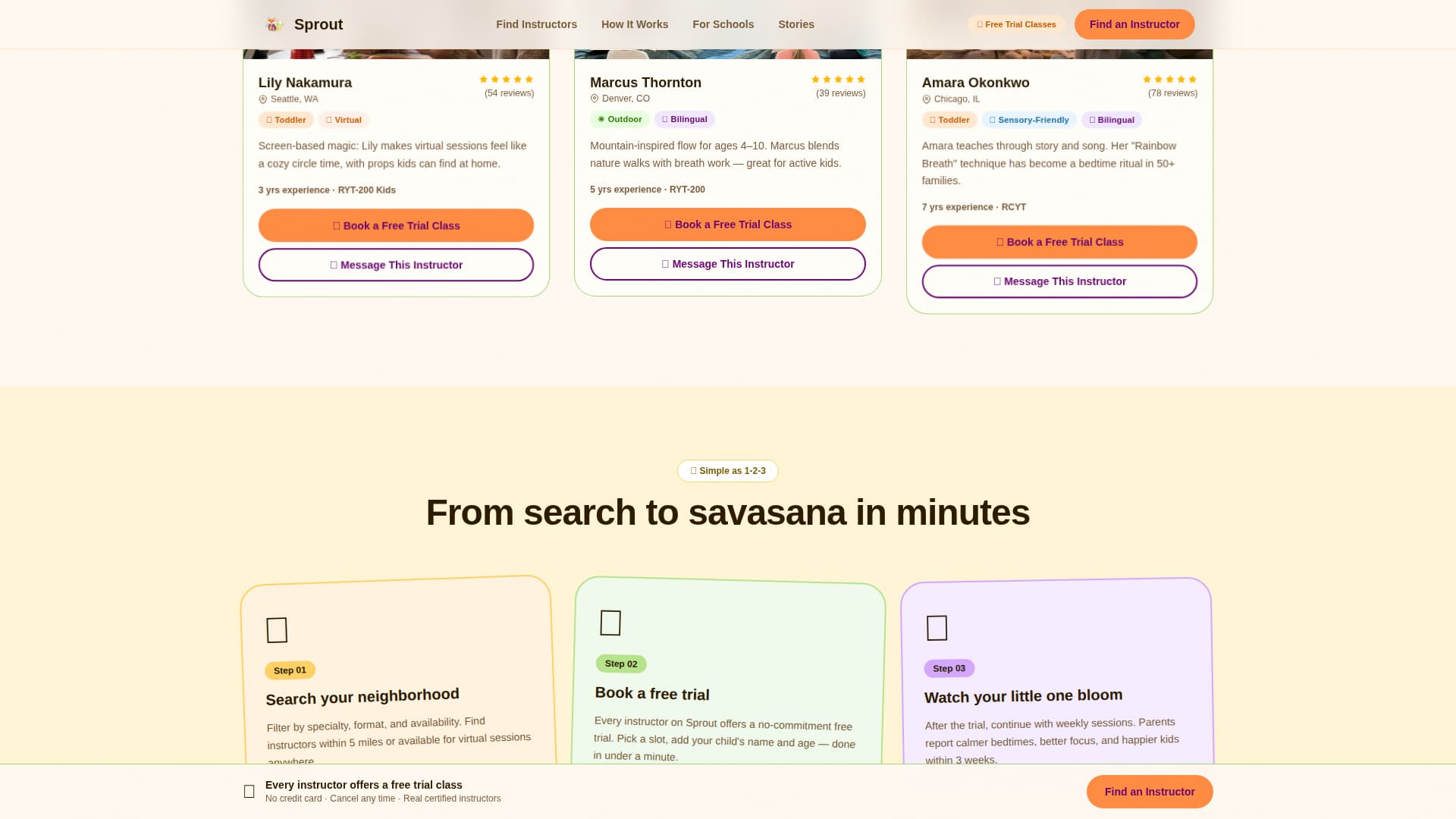 Kids - High Converting Yoga Landing Page Template