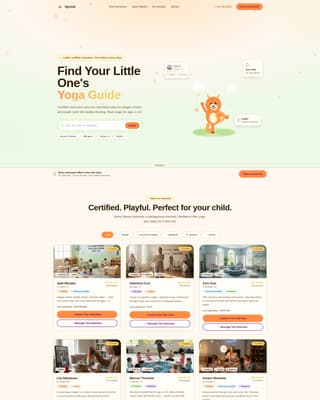 Kids - High Converting Yoga Landing Page Template