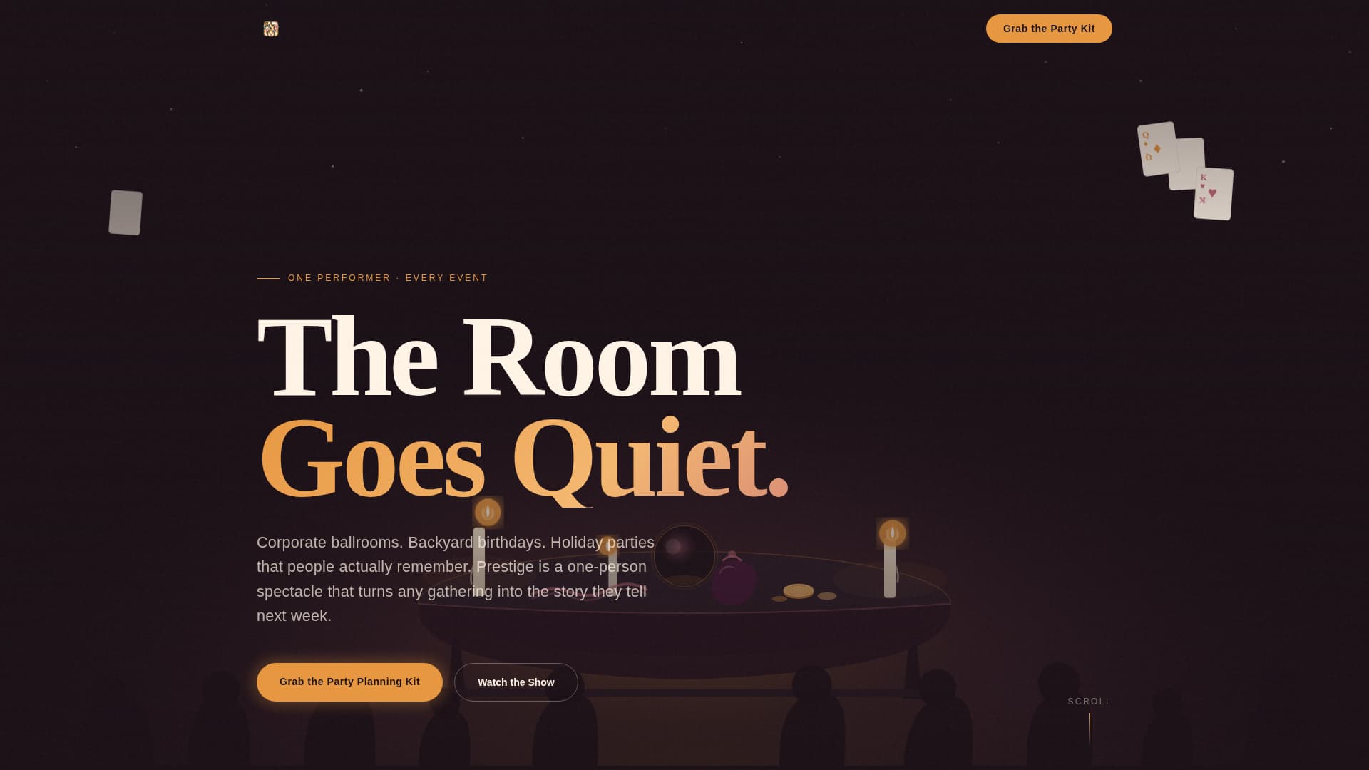 Kids Party & Entertainment Professional Website Template