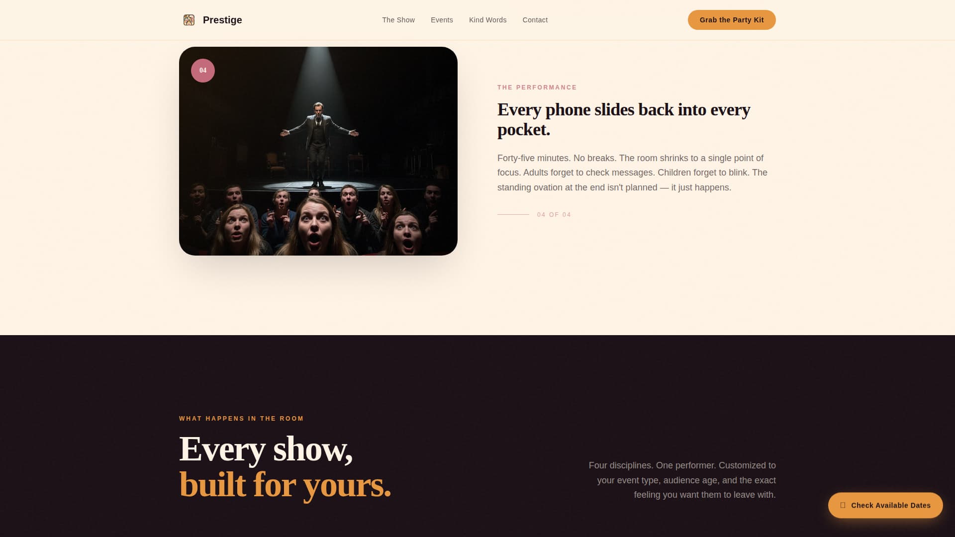 Kids Party & Entertainment Professional Website Template