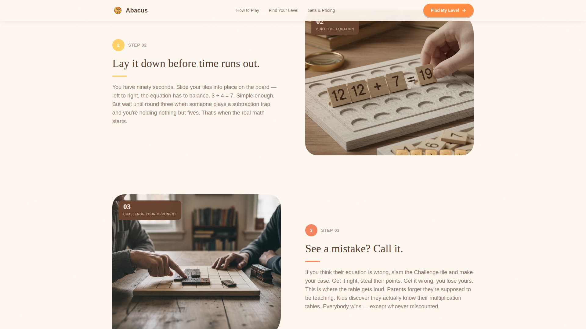 Abacus - Engaging Math Game Landing Page Template