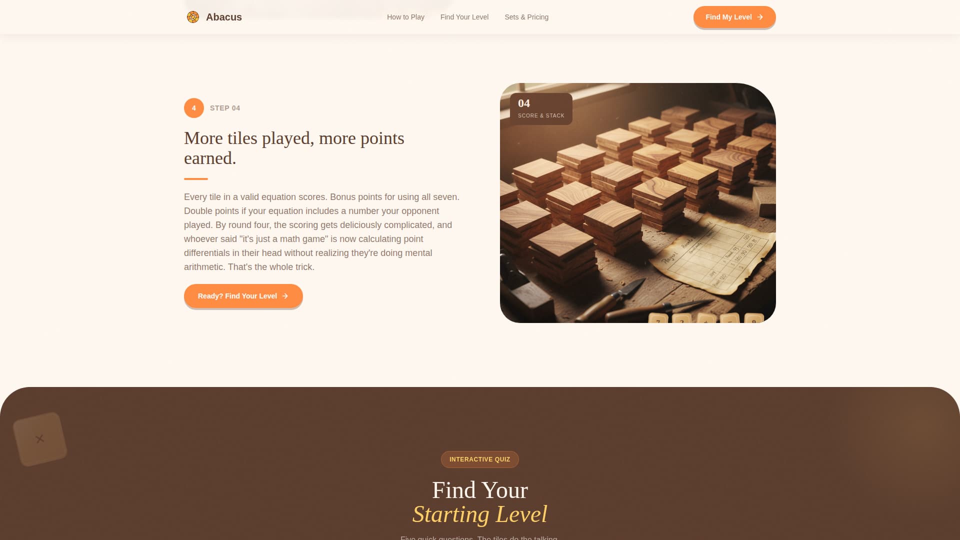 Abacus - Engaging Math Game Landing Page Template