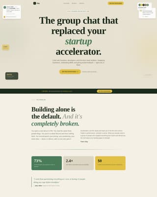 Ship - Thriving Founders Landing Page Template