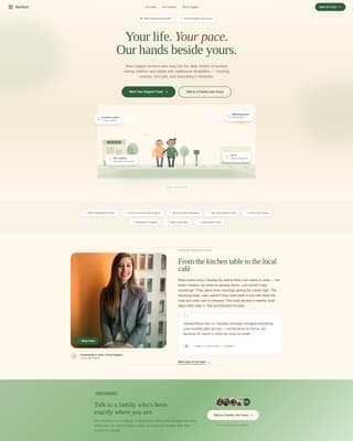 Nurture - Trusted Disabilitysupport Landing Page Template