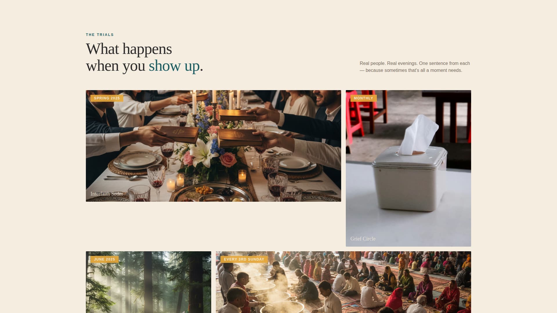 Gather - Welcoming Interfaith Landing Page Template
