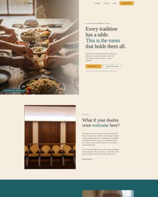 Gather - Welcoming Interfaith Landing Page Template