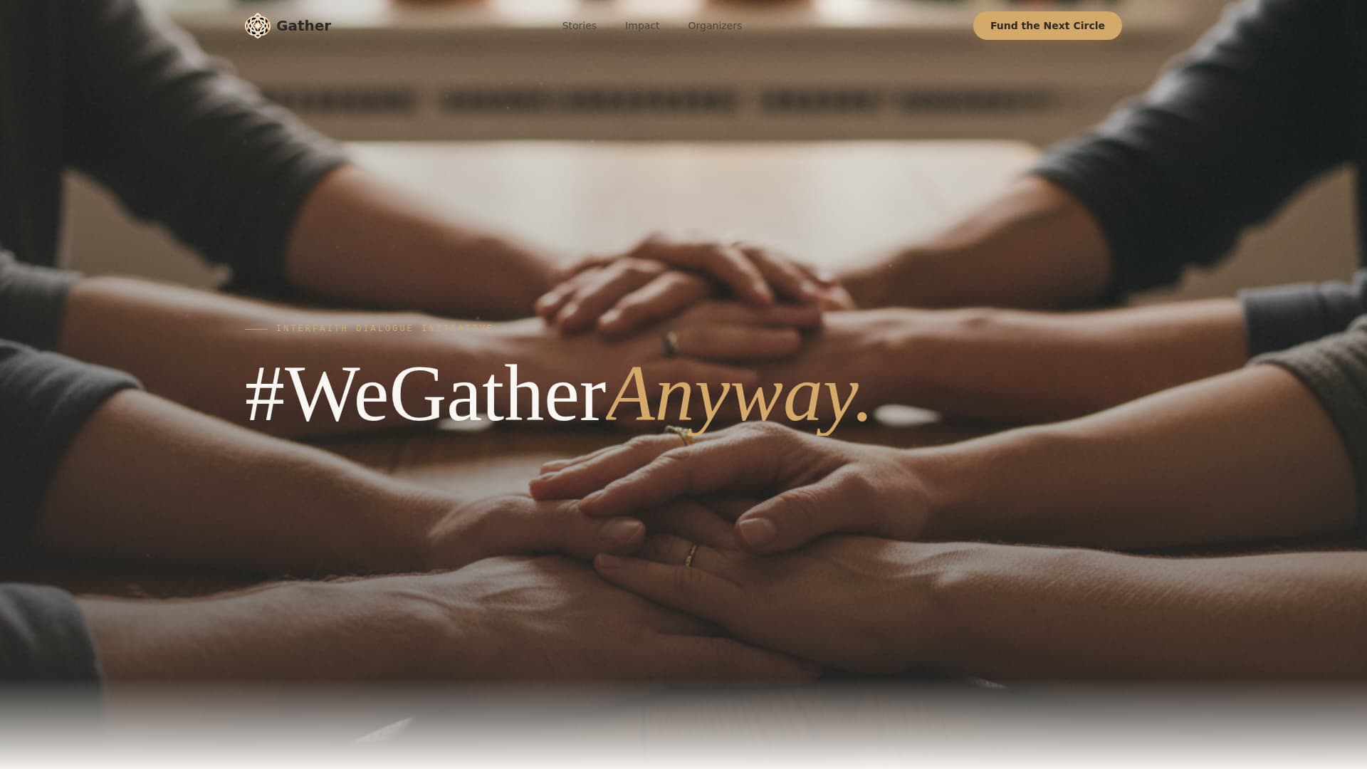 Gather - Healing Interfaith Landing Page Template