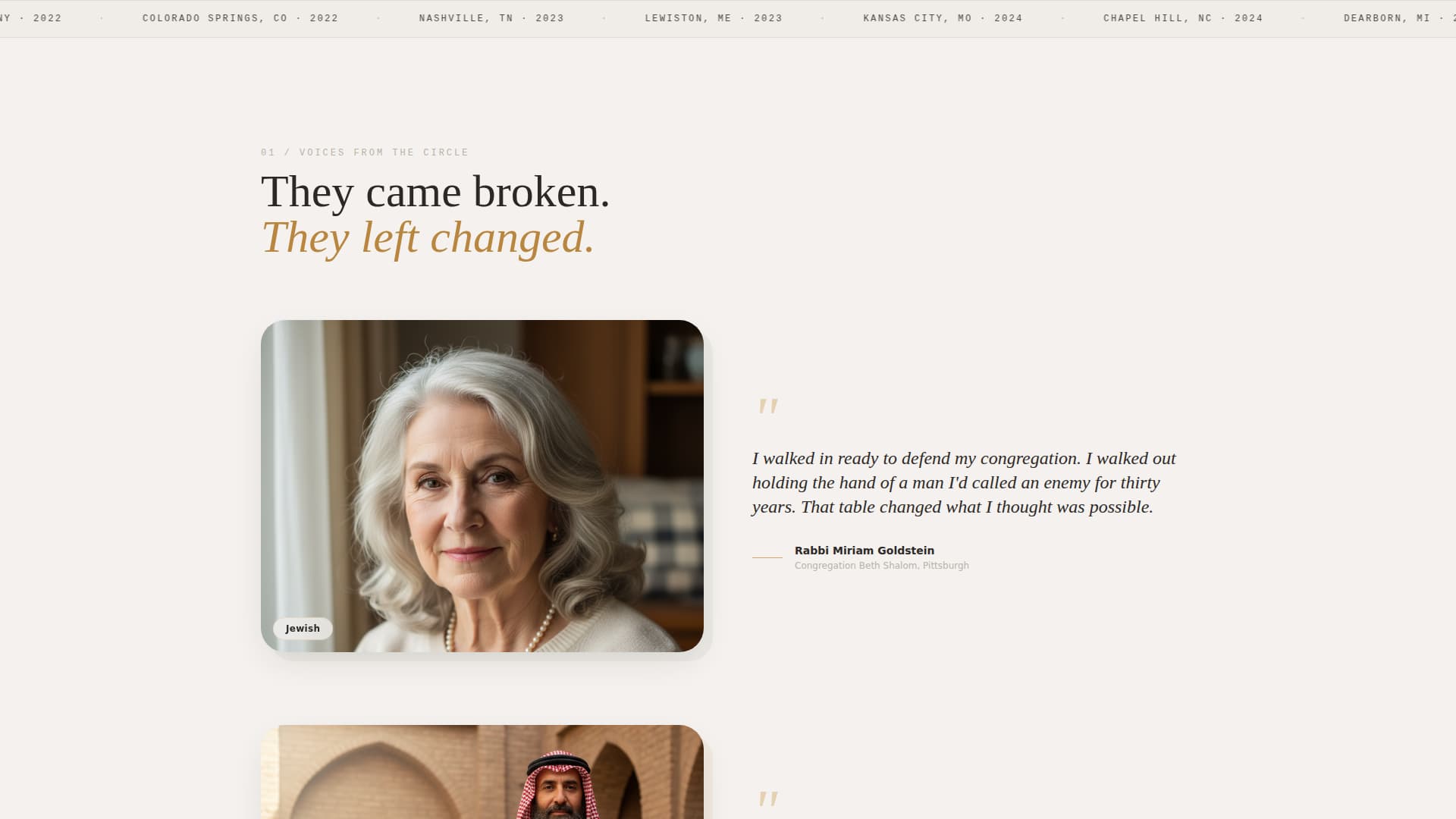 Gather - Healing Interfaith Landing Page Template