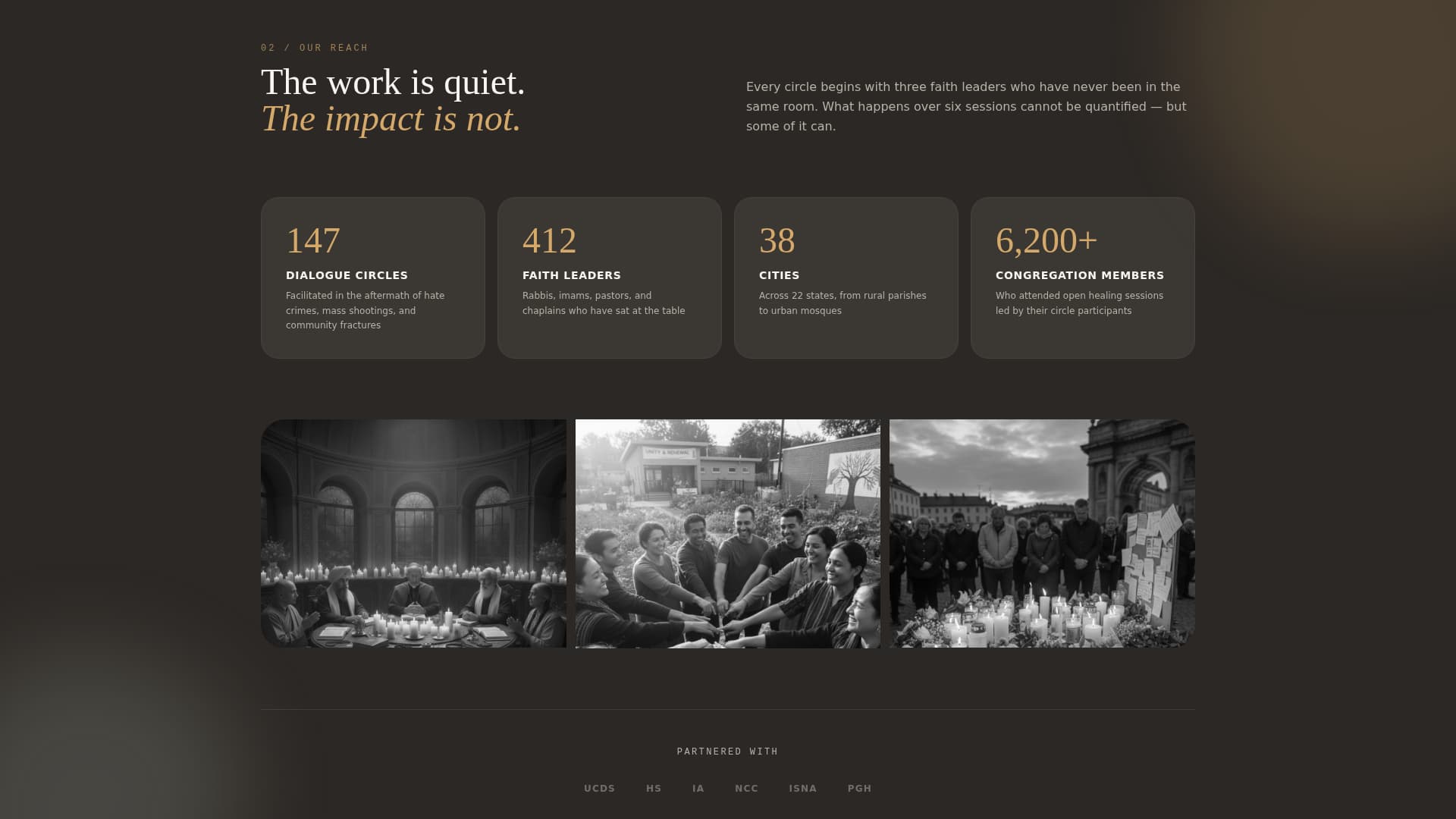 Gather - Healing Interfaith Landing Page Template