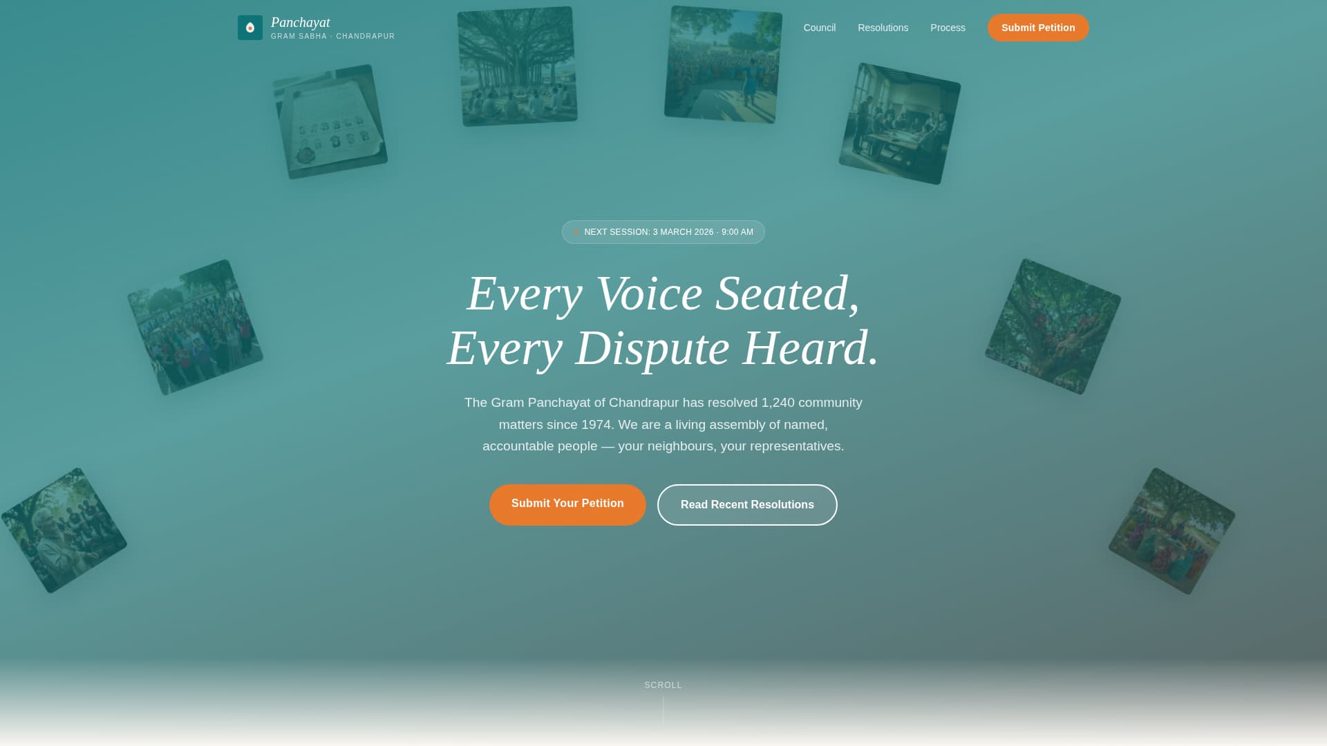 Panchayat - Authoritative Community Landing Page Template