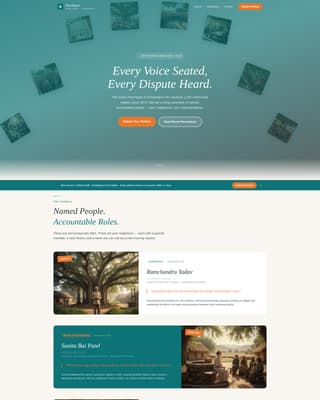 Panchayat - Authoritative Community Landing Page Template