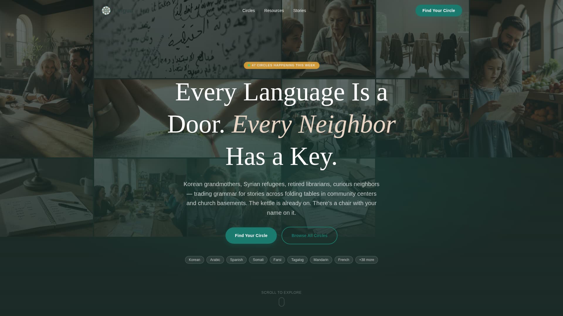 Lingua - Vibrant Exchange Landing Page Template