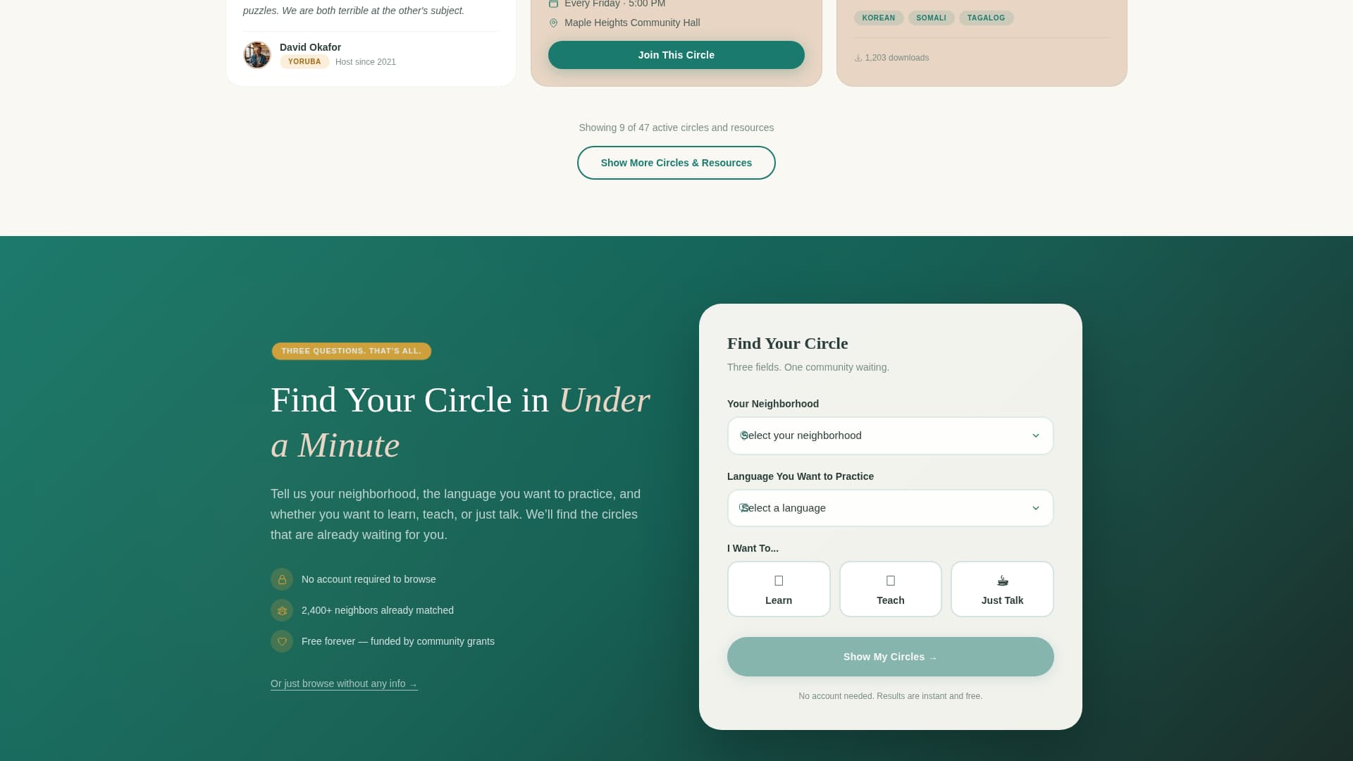 Lingua - Vibrant Exchange Landing Page Template